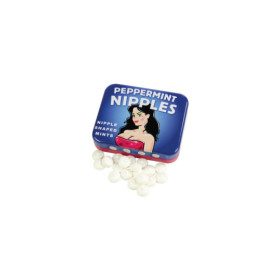 Boite de bonbons à la menthe en forme de seins, sans sucre 